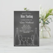 Invitation Wedding shower nuptial Dégustation de vin de table (Debout devant)