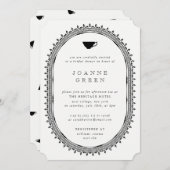 Invitation Wedding shower/nuptiale du thé de l'après-midi Reg (Devant / Derrière)