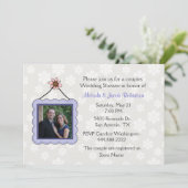 Invitation Wedding shower photo Couples (Debout devant)