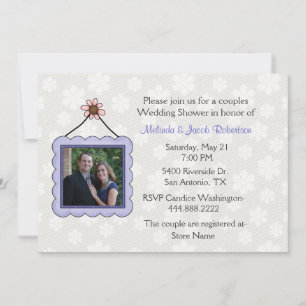 Invitation Wedding shower photo Couples