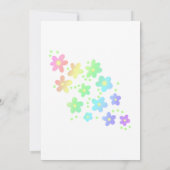 Invitation Wedding shower Rainbow Flowers (Dos)