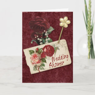 Invitation Wedding shower rose de cru