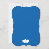 Invitation Wedding shower Royal Blue & White Couples (Dos)