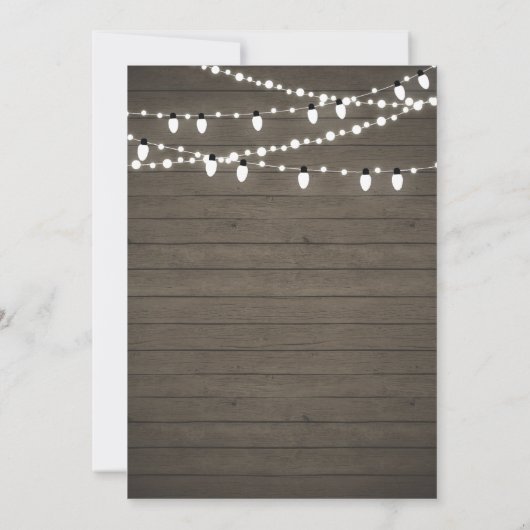 Invitation Wedding shower Rustic Wood Couples (Dos)