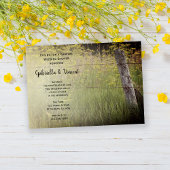 Invitation Wedding shower rustique des couples de pays après 