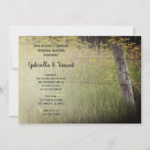 Invitation Wedding shower rustique des couples de pays après  (Devant)
