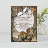 Invitation Wedding shower Safari Outdoor (Debout devant)
