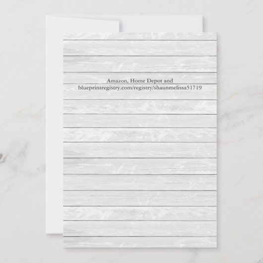 Invitation Wedding shower - Turquoise Rustic Bling (Dos)