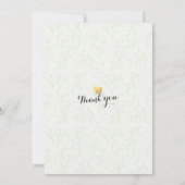 Invitation Wedding shower Vintage d'huile d'ananas Couple d'a (Dos)