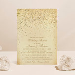 Invitation Wedding shower vintage Glam Gold Confetti<br><div class="desc">Ces invitations vintages en or confetti wedding shower sont faciles à personnaliser et feront le faire-part parfait pour toute célébration à thème antique.</div>