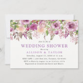 Invitation Wedding shower violet violet violet de lavande vio (Devant)