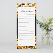 Invitation Wedding shower Wives Gold Sparklight (Debout devant)