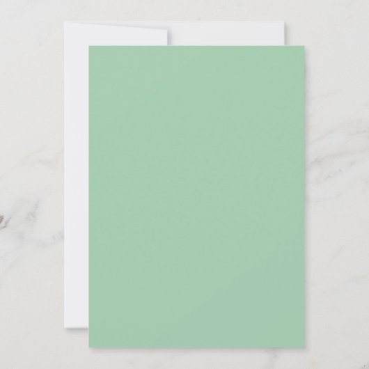 Invitation Wedding Simple Dark Sea Green (Dos)