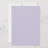 Invitation Wedding Simple Light Lavender (Dos)