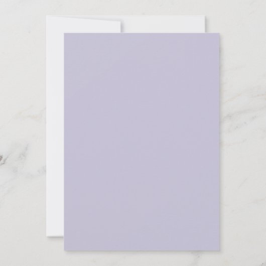 Invitation Wedding Simple Light Lavender (Dos)