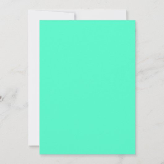 Invitation Wedding Simple Mint Breeze (Dos)