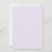 Invitation Wedding Simple Modern Lavender (Dos)