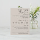 Invitation Wedding Soft Beige Finer Details (Debout devant)