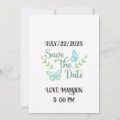 Invitation Wedding Tag  announcement  (Dos)