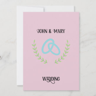 Invitation Wedding Tag announcement