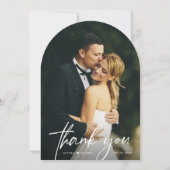 Invitation Wedding Thank you Boho Arch Photo Thank you (Devant)