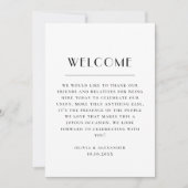 Invitation Wedding Weekend Itinerary & Welcome | Schedule (Devant)