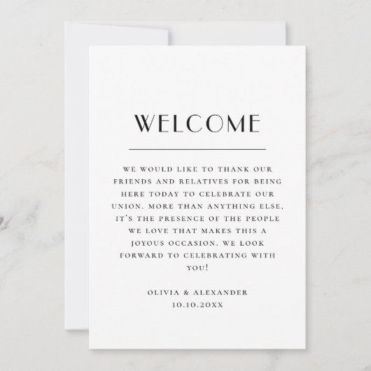 Invitation Wedding Weekend Itinerary & Welcome | Schedule (Devant)