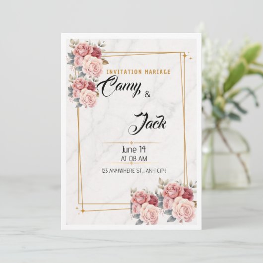 Invitation Weeding  (Debout devant)