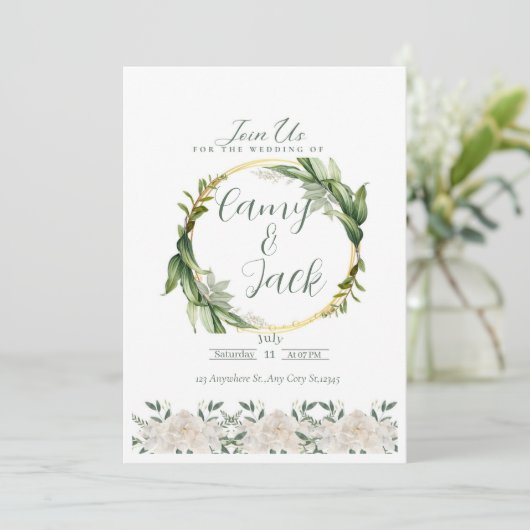 Invitation Weeding  (Debout devant)