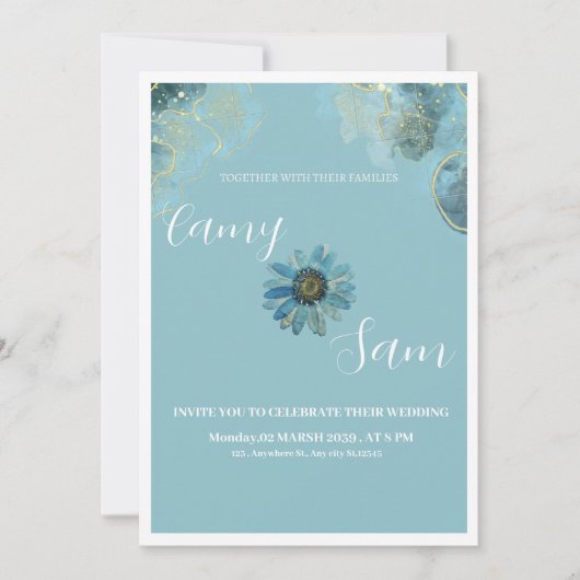 Invitation Weeding  (Devant)