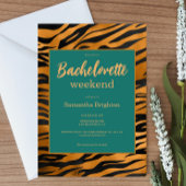 Invitation Week-end Abstrait moderne Bachelorette Week-end