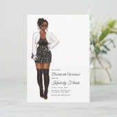 Invitation Week-end afro-américain de bachelorette (Debout devant)