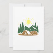 Invitation Week-End Au Lac Bachelorette Voyage Camping (Dos)