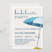 Invitation Week-end Beach Bachelorette Party (Devant / Derrière)