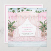 Invitation Week-end Cabana Rose + Itinéraire (Devant / Derrière)