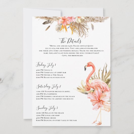 Invitation Week-end commémoratif de la Fête du Léopard (Dos)