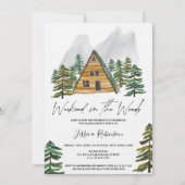 Invitation Week-end dans le bois enterrement de vie de jeune (Devant)