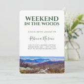 Invitation Week-end dans le Woods Bachelorette Party Invitati (Debout devant)