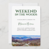 Invitation Week-end dans le Woods Bachelorette Party Invitati (Devant)