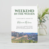 Invitation Week-end dans le Woods Bachelorette Party Invitati (Debout devant)