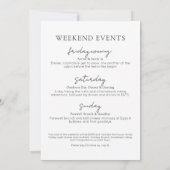Invitation Week-end dans les bois, camping, enterrement de vi (Dos)