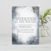 Invitation Week-end dans les bois | Enterrement de vie de jeu (Debout devant)