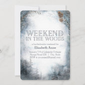 Invitation Week-end dans les bois | Enterrement de vie de jeu (Devant)