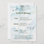 Invitation Week-end dans les bois, week-end de célibataire  (Dos)