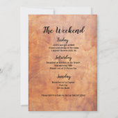 Invitation Week-end dans l'invitation de Woods (Dos)