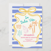 Invitation Week-end de Bachelorette au bord de la piscine (Devant)