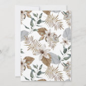 Invitation Week-end de bachelorette botanique tropicale (Dos)