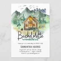 Week-end de Bachelorette de montagne à l'aquarelle