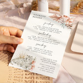 Invitation Week-end de Bachelorette des Tigres de Boho Tropic