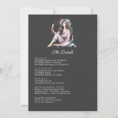 Invitation Week-end de Bachelorette élégant PJs & Prosecco (Dos)
